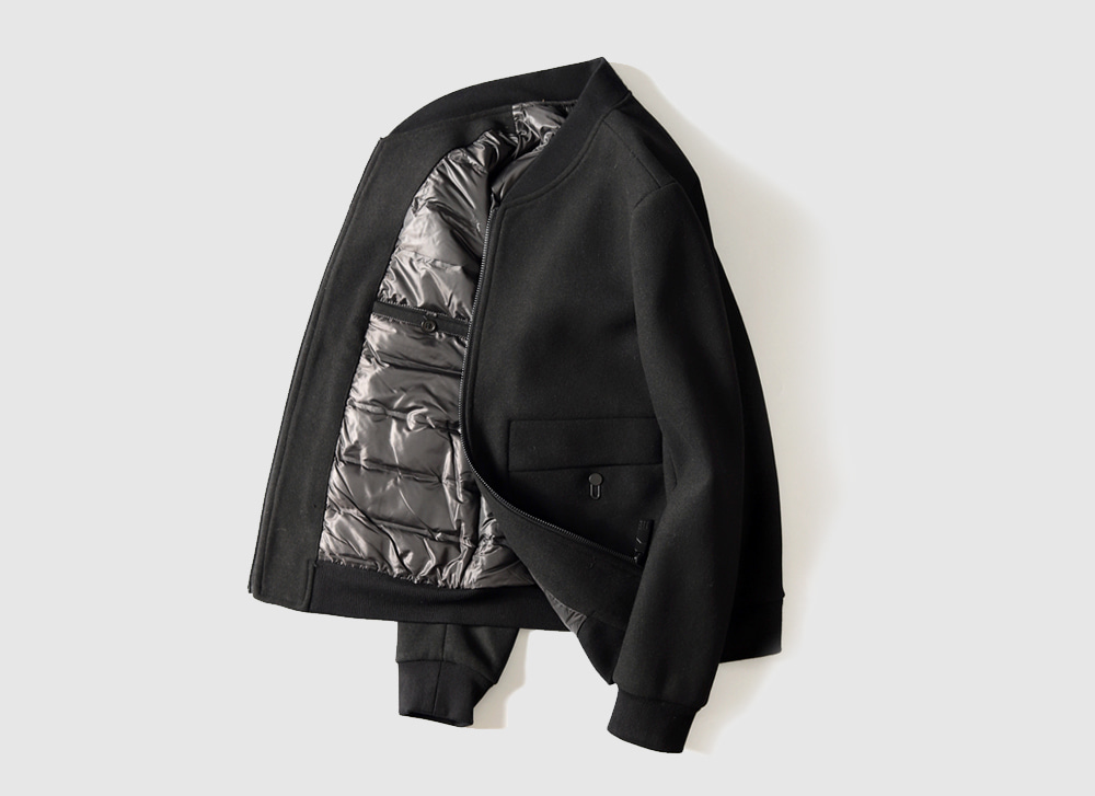 무료배송 해외 수입 울 모직 슬림 숏 자켓 오리털 다운 이태리 재킷