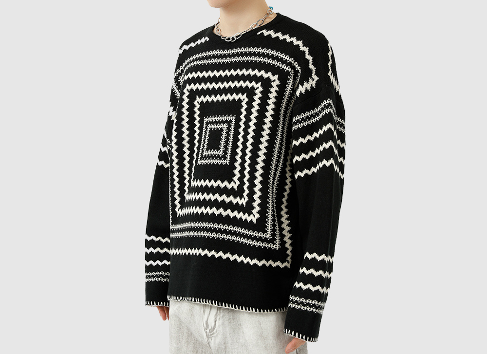 무료배송 해외 수입 니트티 스웨터 패턴 풀오버 노르딕 빈티지 가을 겨울